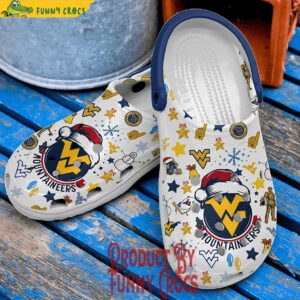 West Virginia Mountaineers NCAA Christmas Crocs Shoes 2