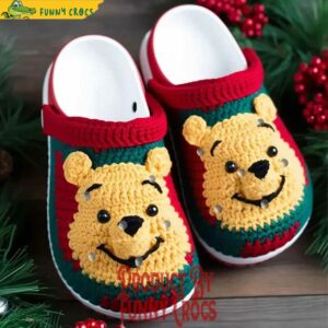 Winnie The Pooh Knit Effect Crocs Shoes 2